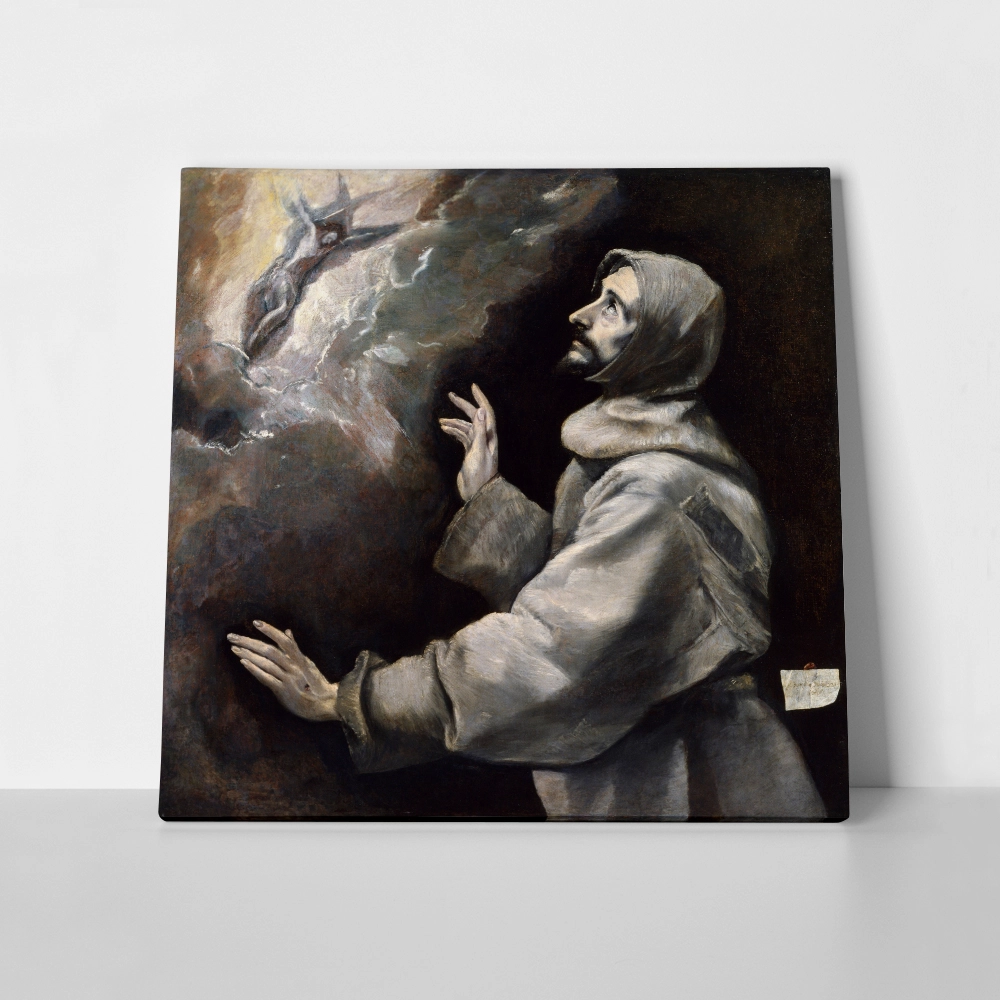 Πίνακας σε καμβά EL GRECO - SAINT FRANCIS RECEIVING THE STIGMATA