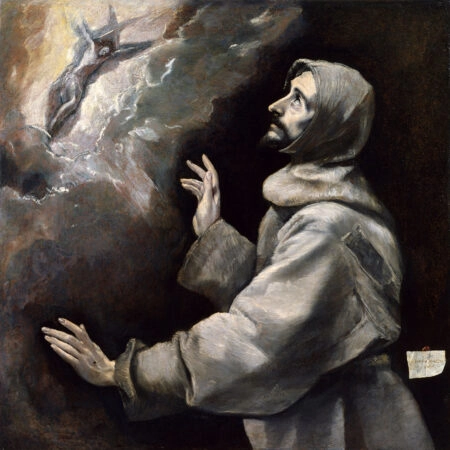 Πίνακας σε καμβά EL GRECO - SAINT FRANCIS RECEIVING THE STIGMATA - El Greco Sticky 5