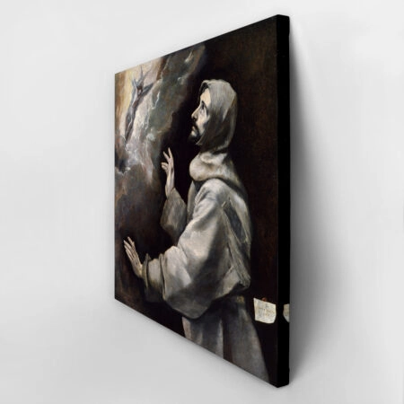 Πίνακας σε καμβά EL GRECO - SAINT FRANCIS RECEIVING THE STIGMATA - El Greco Sticky 2