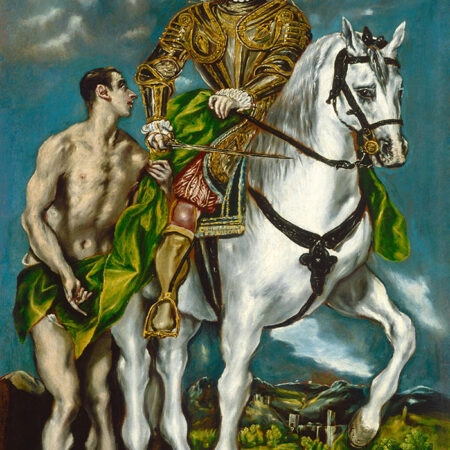 Πινακας σε καμβά EL GRECO - SAINT MARTIN AND THE BEGGAR - El Greco Sticky 5