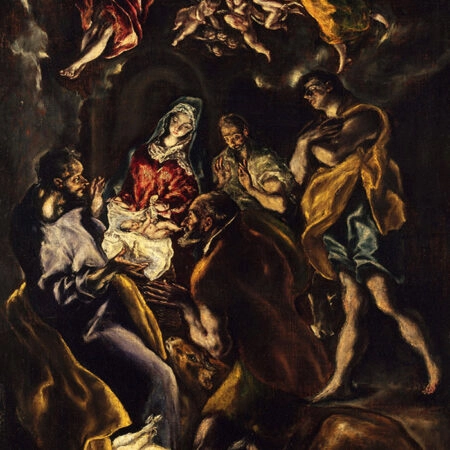 Πινακας σε καμβά EL GRECO - THE ADORATION OF THE SHEPHERDS - El Greco Sticky 5