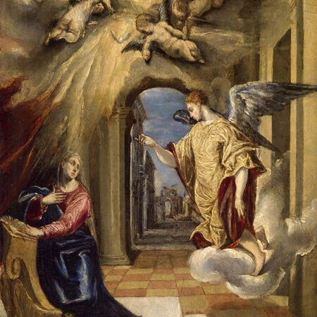 Πινακας σε καμβά EL GRECO - THE ANNUNCIATION 1570 - El Greco Sticky 5