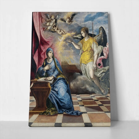 Πινακας σε καμβά EL GRECO - THE ANNUNCIATION - El Greco
