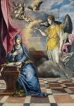 Πινακας σε καμβά EL GRECO - THE ANNUNCIATION