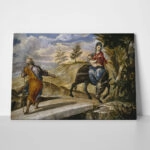 Πινακας σε καμβά EL GRECO - THE FLIGHT INTO EGYPT