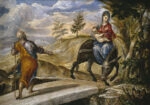 Πινακας σε καμβά EL GRECO - THE FLIGHT INTO EGYPT