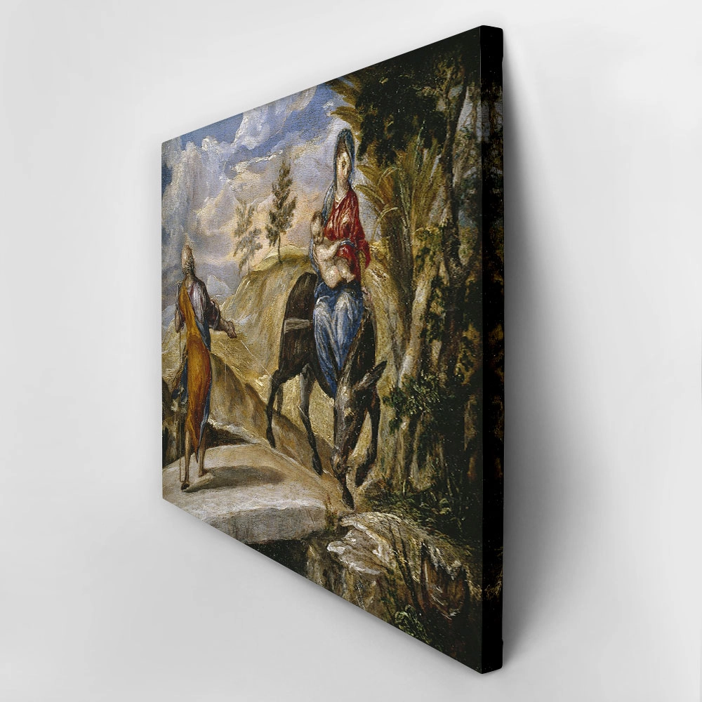 Πινακας σε καμβά EL GRECO - THE FLIGHT INTO EGYPT