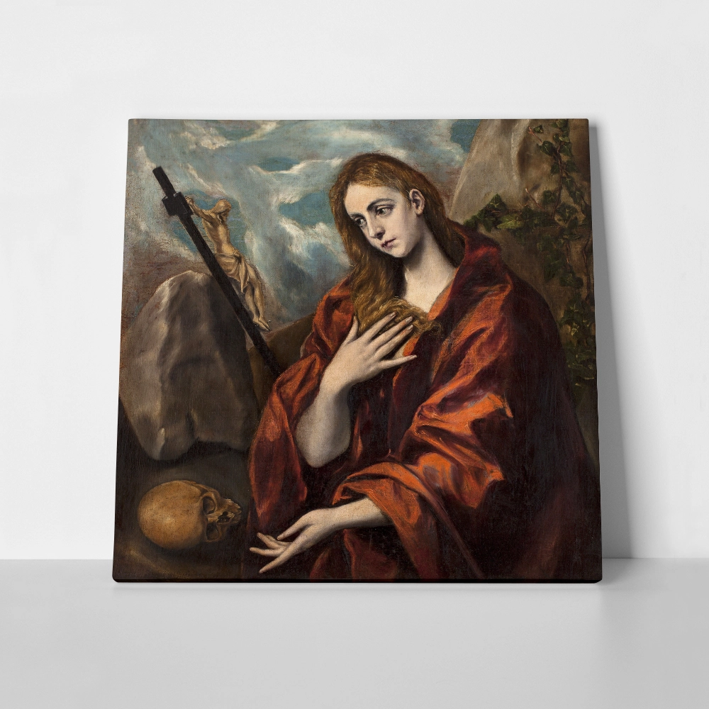 Πίνακας σε καμβά EL GRECO - THE PENINTENT MAGDALENE 1590