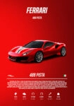 Πόστερ FERRARI 488 PISTA IMPERIAL