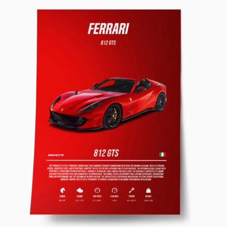 Πόστερ FERRARI 812 GTS IMPERIAL