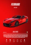 Πόστερ FERRARI 812 GTS IMPERIAL