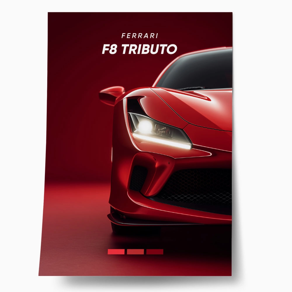 Πόστερ FERRARI F8 TRIBUTO