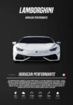 Πόστερ LAMBORGHINI HURRACAN PERFORMANTE WHITE IMPERIAL
