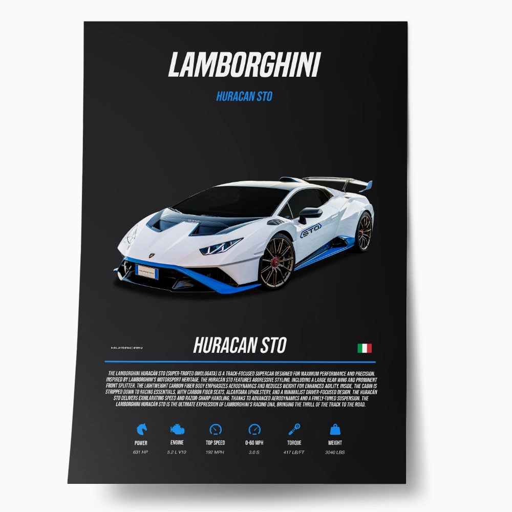 Πόστερ LAMBORGHINI HURRACAN STO IMPERIAL