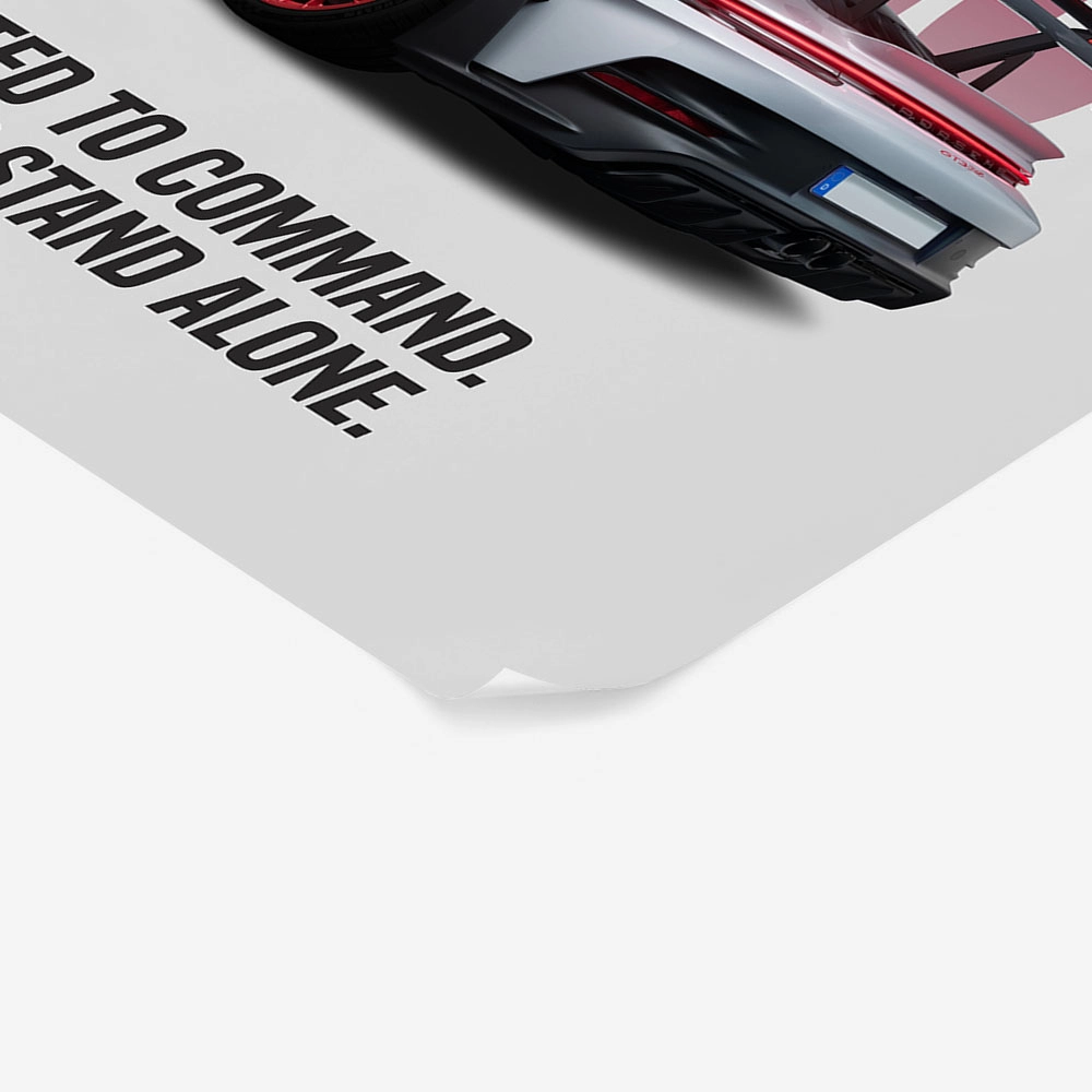 Πόστερ MINIMAL PORSCHE BACKSIDE