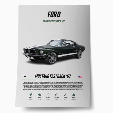 Πόστερ MUSTANG FASTBACK - Οχηματα - Αυτοκίνητα