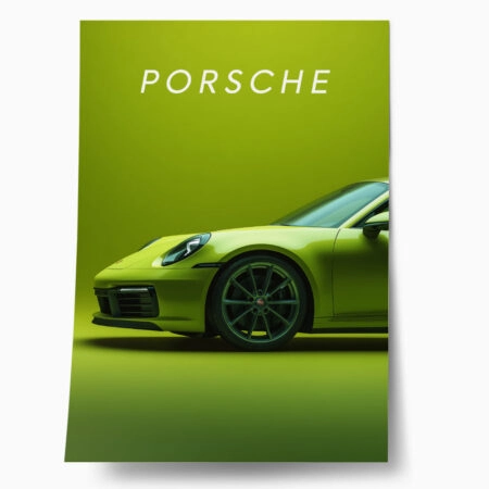 Πόστερ PORSCHE GREEN - Οχηματα - Αυτοκίνητα