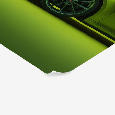 Πόστερ PORSCHE GREEN - Οχηματα - Αυτοκίνητα Sticky 1