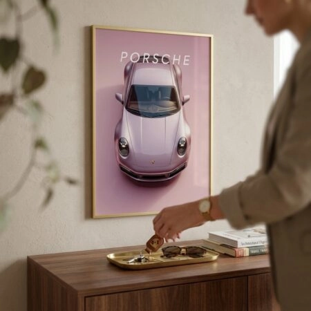 Πόστερ PORSCHE PINK - Οχηματα - Αυτοκίνητα