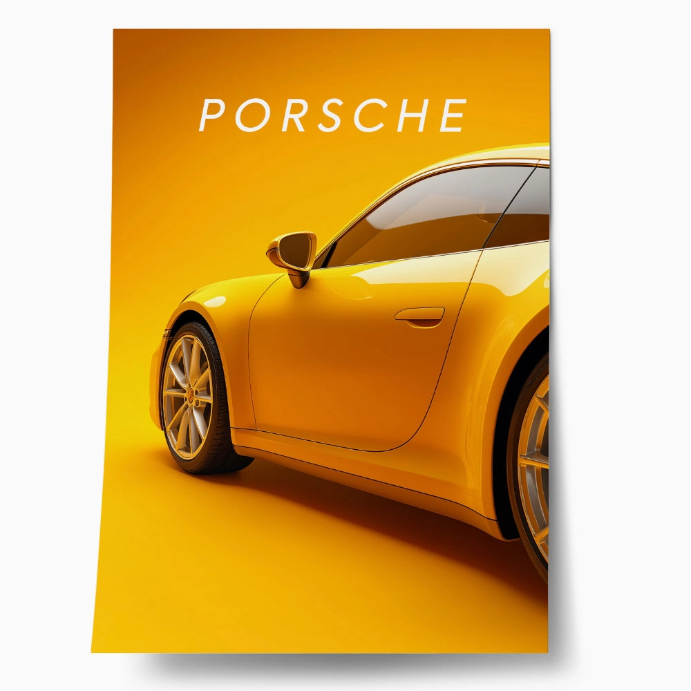 Πόστερ PORSCHE YELLOW
