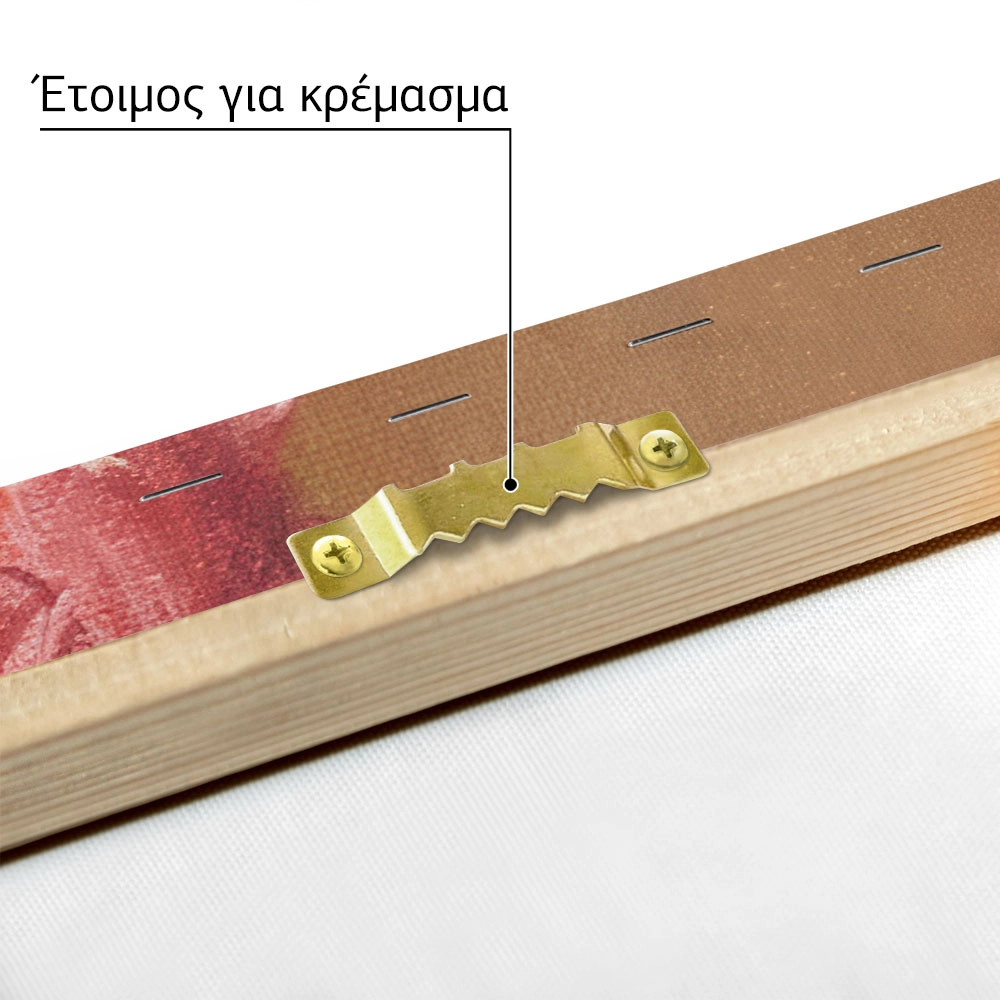 Πινακας σε καμβά ΓΕΩΡΓΙΟΣ ΙΑΚΩΒΙΔΗΣ - ΚΟΚΚΙΝΑ ΤΡΙΑΝΤΑΦΥΛΛΑ