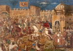 Πινακας σε καμβά ΘΕΟΦΙΛΟΣ ΧΑΤΖΗΜΙΧΑΗΛ - ΚΩΝΣΤΑΝΤΙΝΟΣ ΠΑΛΑΙΟΛΟΓΟΣ
