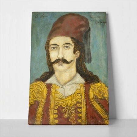 Πινακας σε καμβά ΘΕΟΦΙΛΟΣ ΧΑΤΖΗΜΙΧΑΗΛ - ΜΑΡΚΟΣ ΜΠΟΤΣΑΡΗΣ