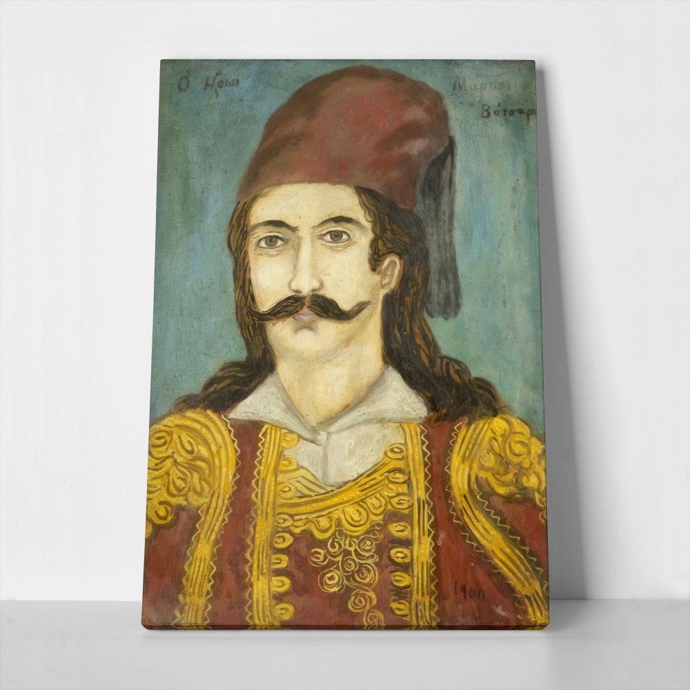 Πινακας σε καμβά ΘΕΟΦΙΛΟΣ ΧΑΤΖΗΜΙΧΑΗΛ - ΜΑΡΚΟΣ ΜΠΟΤΣΑΡΗΣ