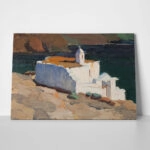 Πινακας σε καμβά ΝΙΚΗΦΟΡΟΣ ΛΥΤΡΑΣ - ΕΚΚΛΗΣΙΑ ΤΟΥ ΑΓΙΟΥ ΜΑΡΚΟΥ ΤΗΝΟΣ