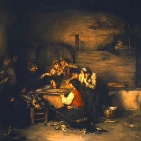 Πινακας σε καμβά ΝΙΚΟΛΑΟΣ ΓΥΖΗΣ - Η ΧΑΡΤΟΜΑΝΤΙΣΣΑ - Γύζης Νικόλαος Sticky 5