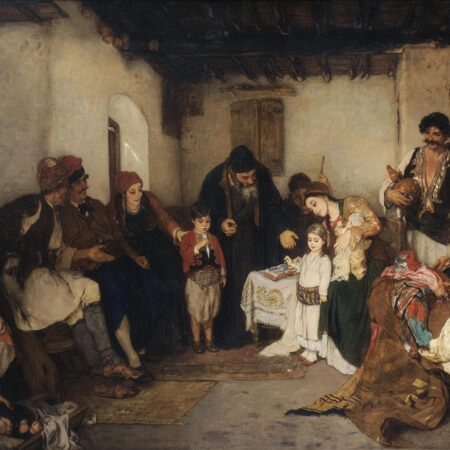 Πινακας σε καμβά ΝΙΚΟΛΑΟΣ ΓΥΖΗΣ - ΠΑΙΔΙΚΟΙ ΑΡΡΑΒΩΝΕΣ - Γύζης Νικόλαος Sticky 5