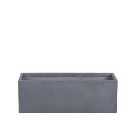 ΖΑΡΝΤΙΝΙΕΡΑ-ΚΑΣΠΩ ΓΚΡΙ LARGE FIBERCLAY ΟΡΘΟΓΩΝΙΟ - 80x38x28cm - Κασπω