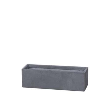 ΖΑΡΝΤΙΝΙΕΡΑ-ΚΑΣΠΩ ΓΚΡΙ SMALL FIBERCLAY ΟΡΘΟΓΩΝΙΟ - 60x19x19cm - Κασπω