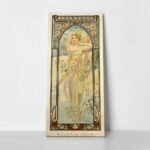 Πίνακας Πανοραμικός σε καμβά ALPHONSE MUCHA - BRIGHTNESS OF DAY