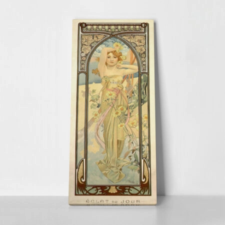 Πίνακας Πανοραμικός σε καμβά ALPHONSE MUCHA - BRIGHTNESS OF DAY