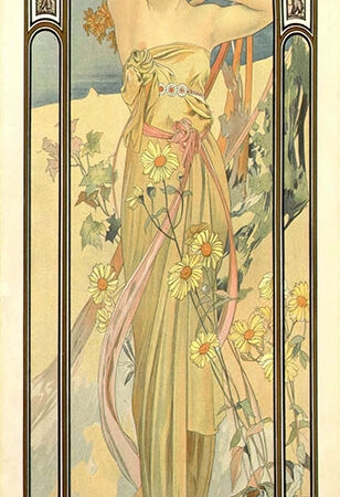 Πίνακας Πανοραμικός σε καμβά ALPHONSE MUCHA - BRIGHTNESS OF DAY - Alphonse Mucha Sticky 5