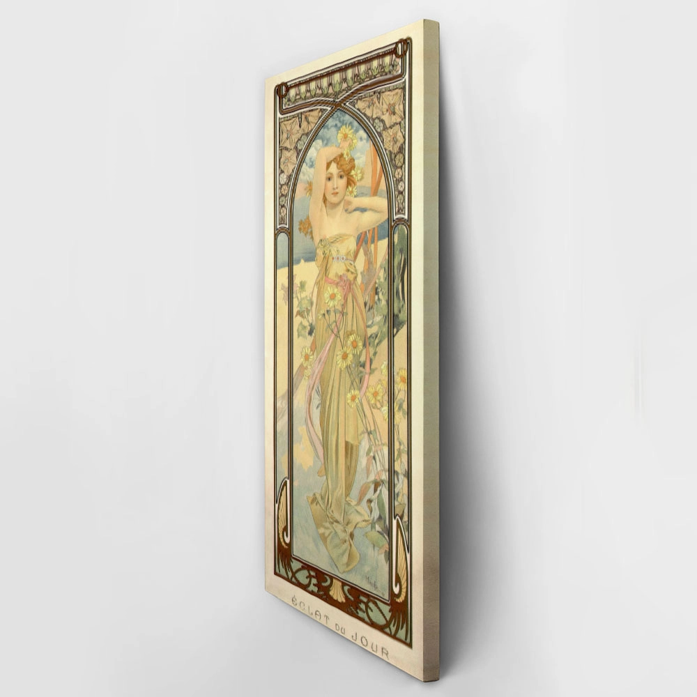 Πίνακας Πανοραμικός σε καμβά ALPHONSE MUCHA - BRIGHTNESS OF DAY