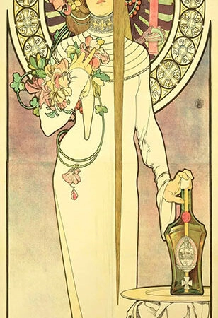 Πίνακας Πανοραμικός σε καμβά ALPHONSE MUCHA - LA TRAPPISTINE - Alphonse Mucha Sticky 5