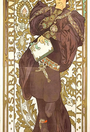 Πίνακας Πανοραμικός σε καμβά ALPHONSE MUCHA - LORENZACCIO - Alphonse Mucha Sticky 5