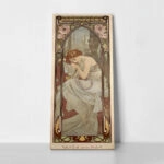 Πίνακας Πανοραμικός σε καμβά ALPHONSE MUCHA - NIGHT'S REST