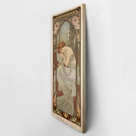 Πίνακας Πανοραμικός σε καμβά ALPHONSE MUCHA - NIGHT'S REST - Alphonse Mucha Sticky 2
