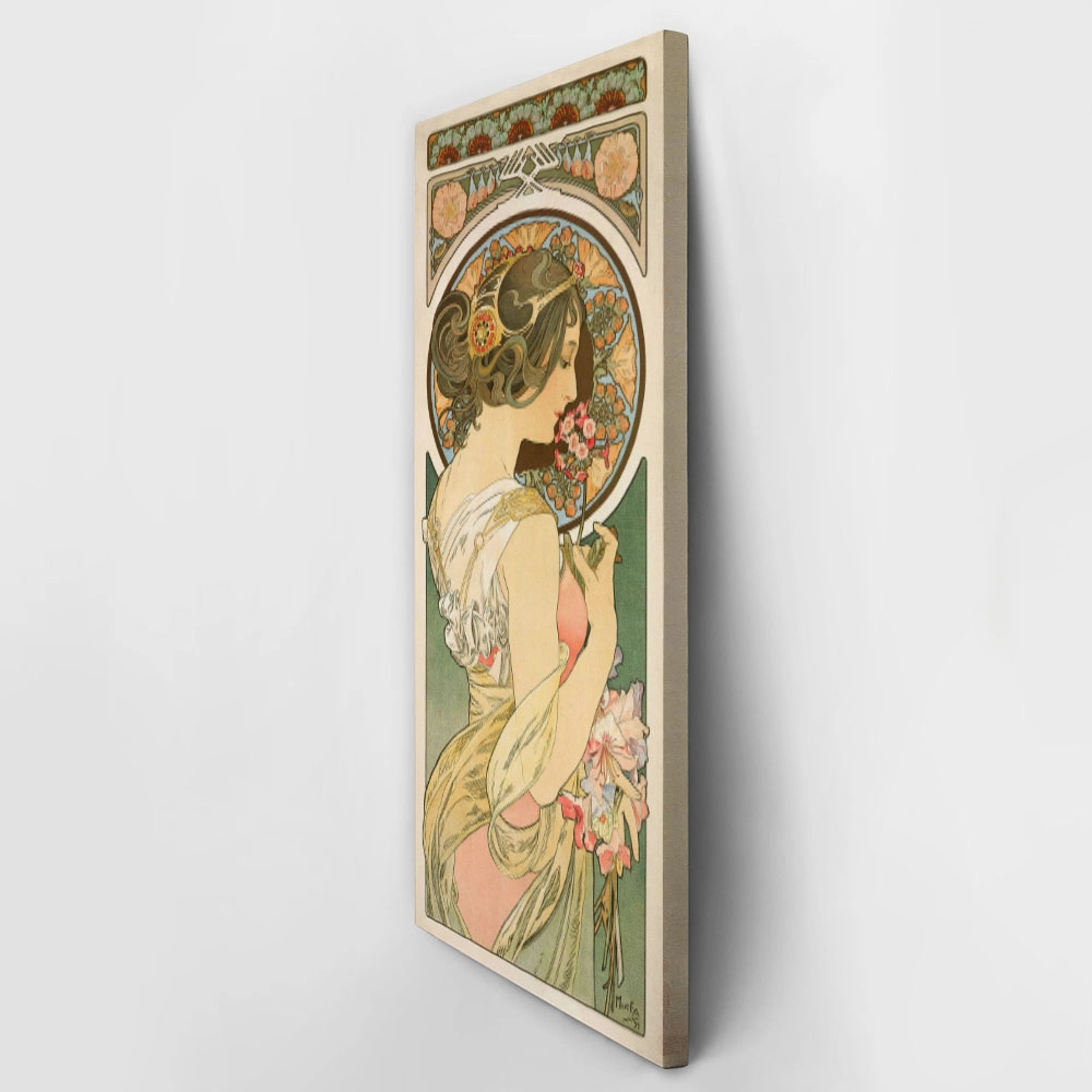 Πίνακας Πανοραμικός σε καμβά ALPHONSE MUCHA - PRIMROSE