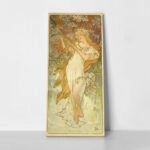 Πίνακας Πανοραμικός σε καμβά ALPHONSE MUCHA - SPRING PRINTEMPS
