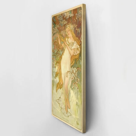 Πίνακας Πανοραμικός σε καμβά ALPHONSE MUCHA - SPRING PRINTEMPS - Alphonse Mucha Sticky 2