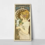 Πίνακας Πανοραμικός σε καμβά ALPHONSE MUCHA - THE FEATHER