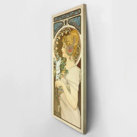 Πίνακας Πανοραμικός σε καμβά ALPHONSE MUCHA - THE FEATHER - Alphonse Mucha Sticky 2