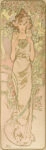 Πίνακας Πανοραμικός σε καμβά ALPHONSE MUCHA - THE ROSE