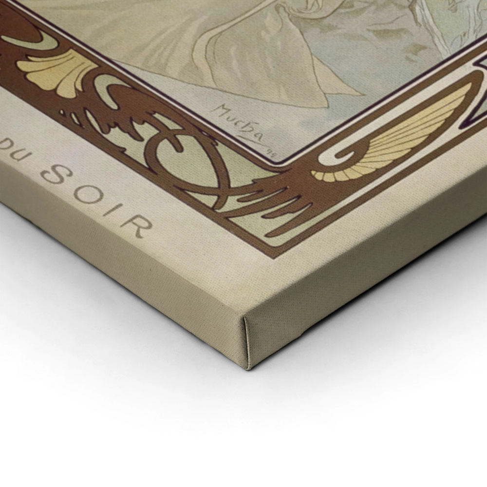 Πίνακας Πανοραμικός σε καμβά ALPHONSE MUCHA - TIMES OF THE DAY