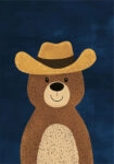 Πινακας σε καμβά BEAR WITH A HAT