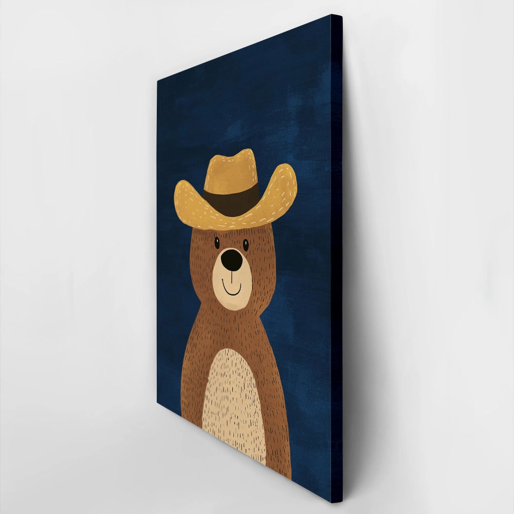 Πινακας σε καμβά BEAR WITH A HAT